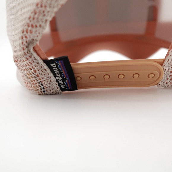 Patagonia Hat Cap Snap Back Pink Trucker Mesh Embroidered Patch NetPlus Mens - Picture 9 of 14